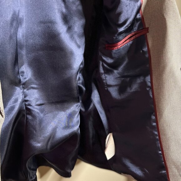 NWT J.Crew Houndstooth Peplum Back Blazer in Black Ivory Jacket Size 4 - Picture 7 of 9